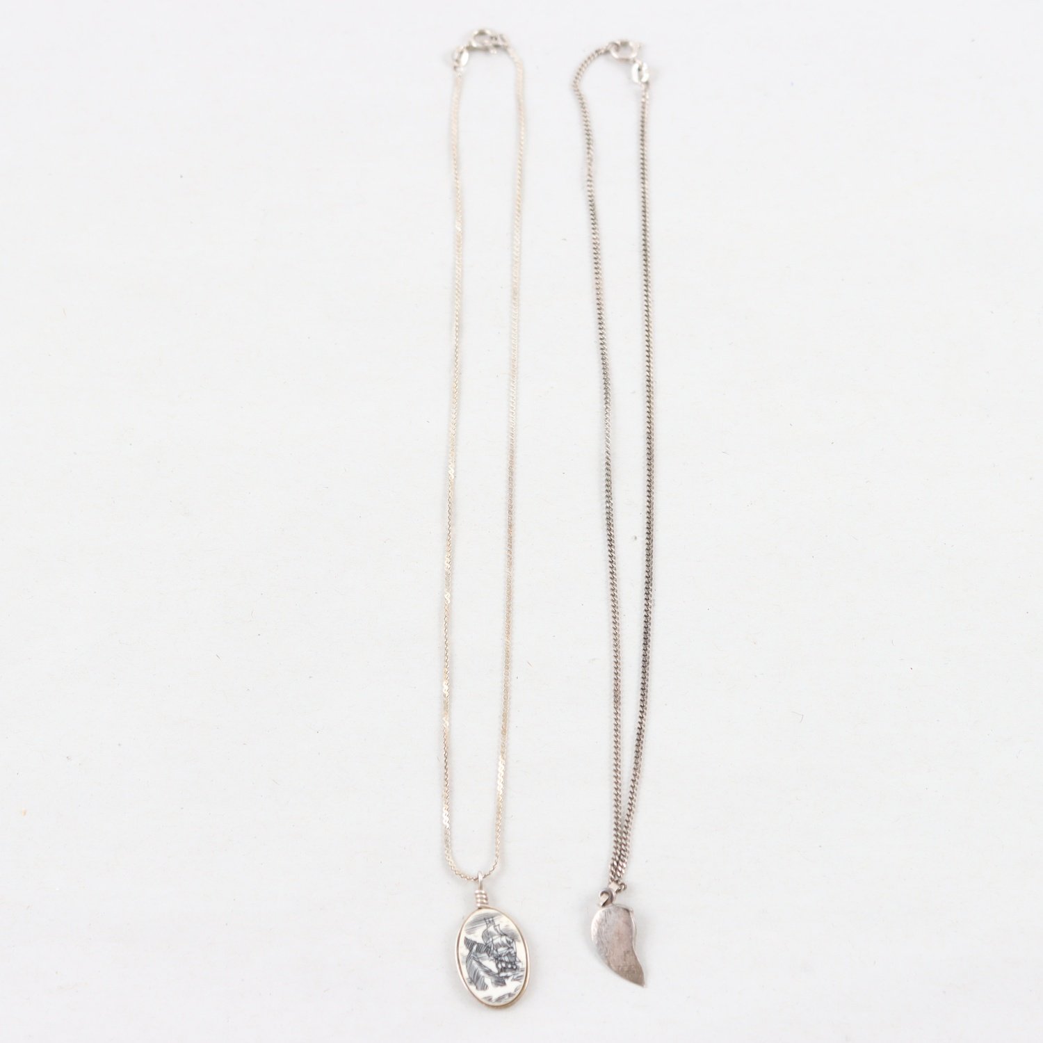 Halsband & Hängen, silver, vikt: 6,8g