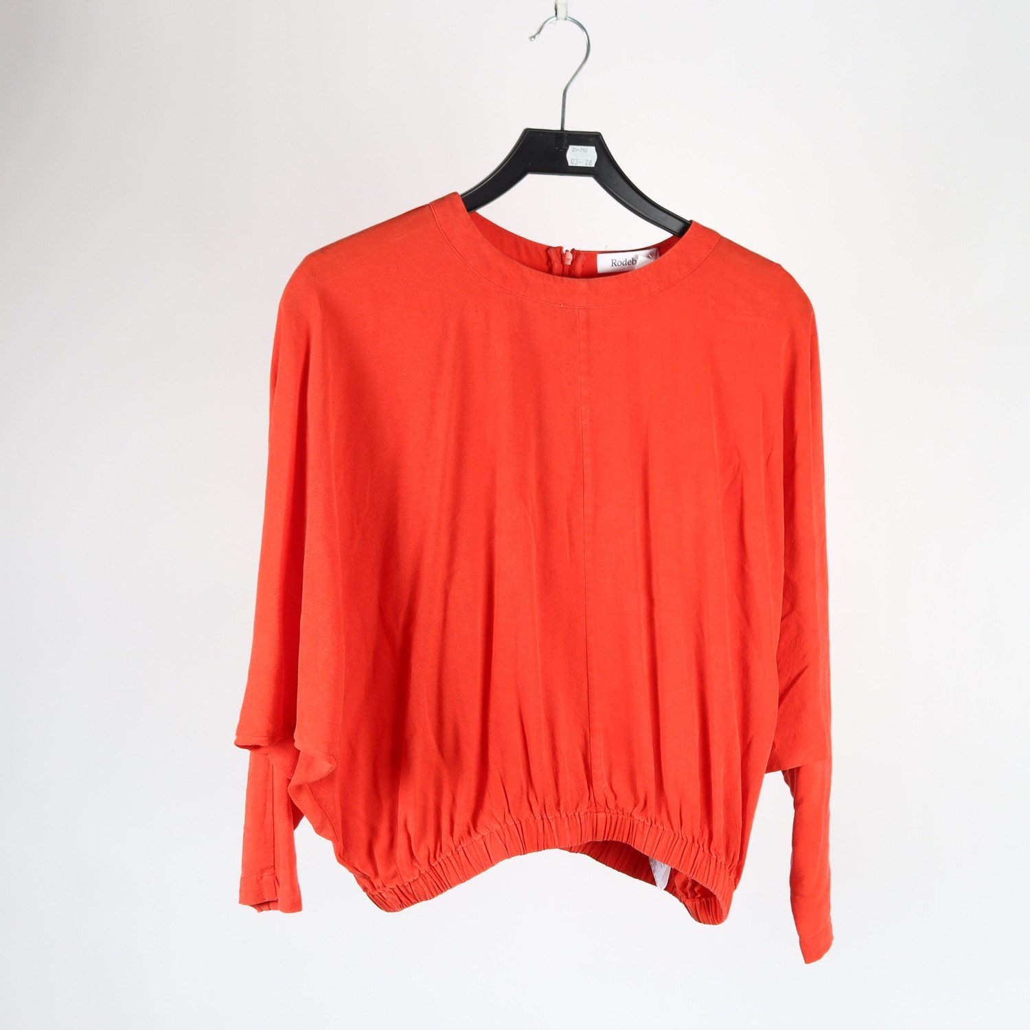 Blus, Rodebjer, orange, stl. XS