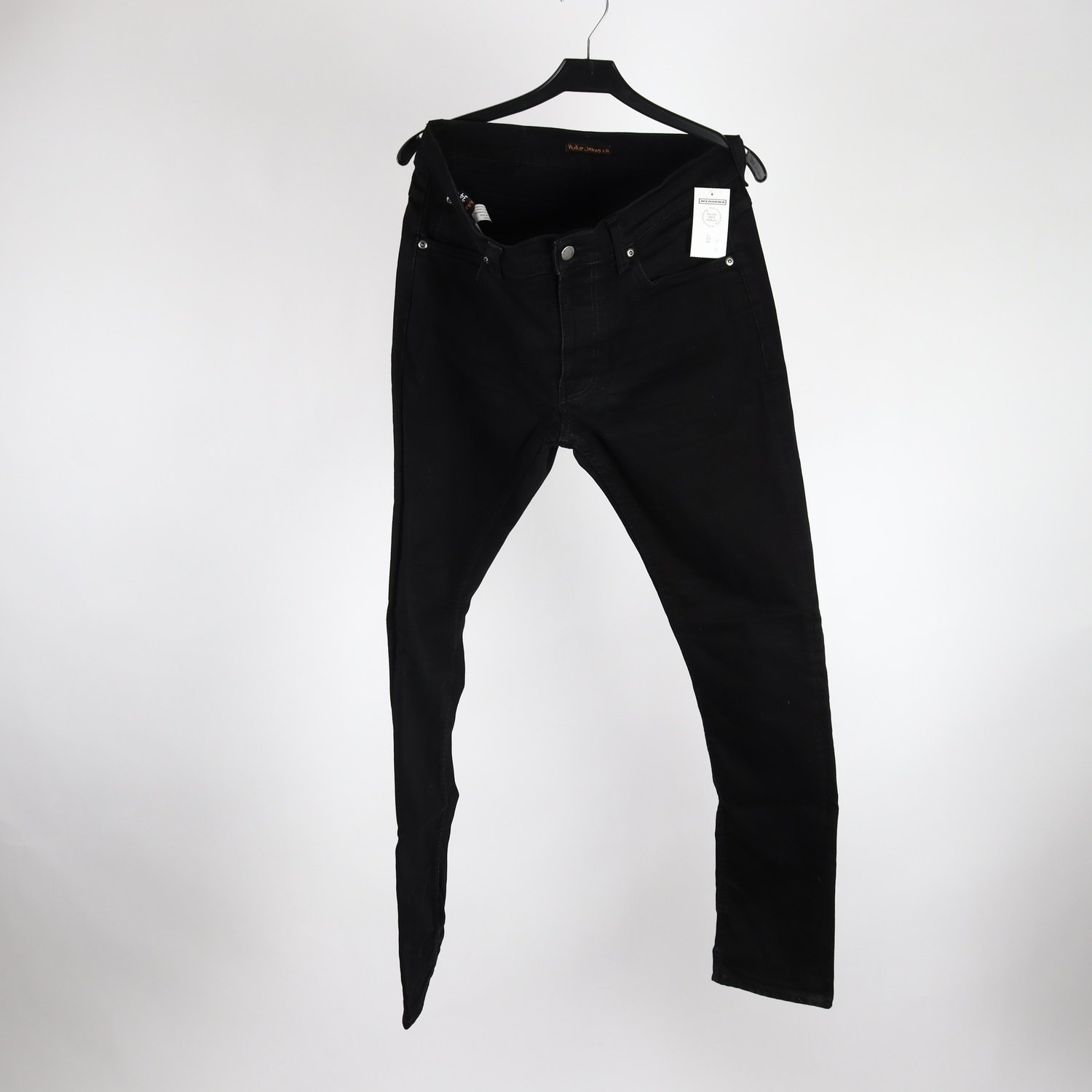 Jeans, Nudie Jeans, Lean Dean, svart, stl. 33/34