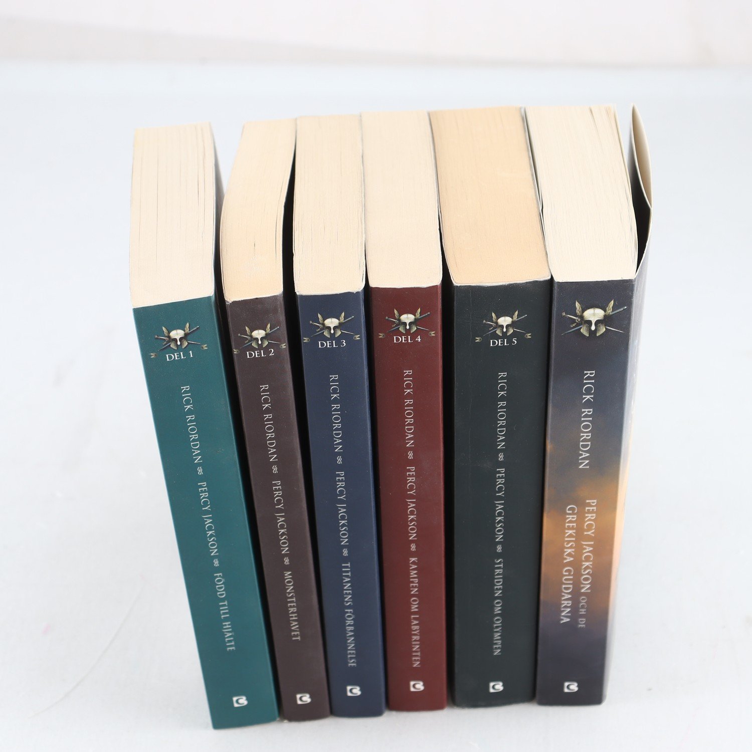 Rick Riordan, Percy Jackson, Vol. 1-5 + De grekiska gudarna