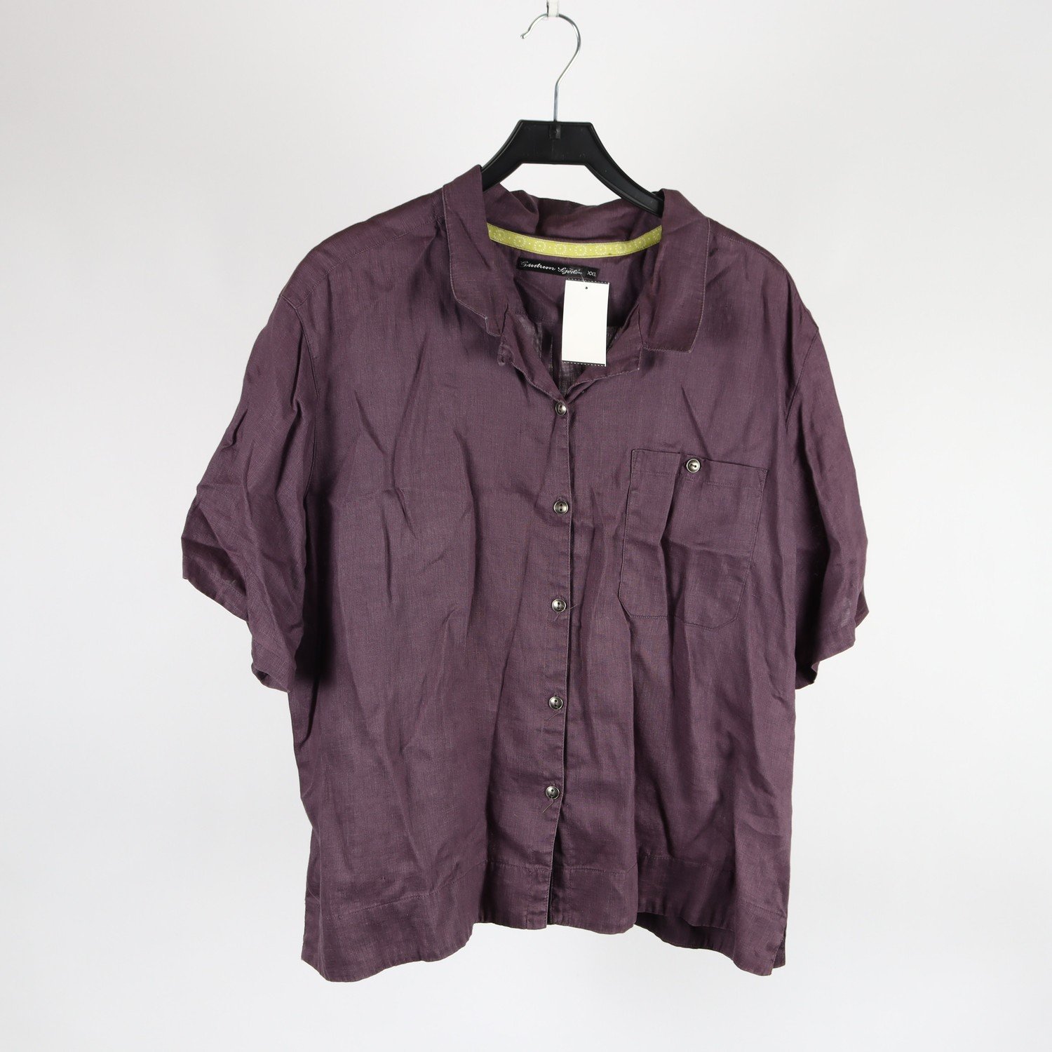 Blus, Gudrun Sjödén, lila, lin, stl. XXL