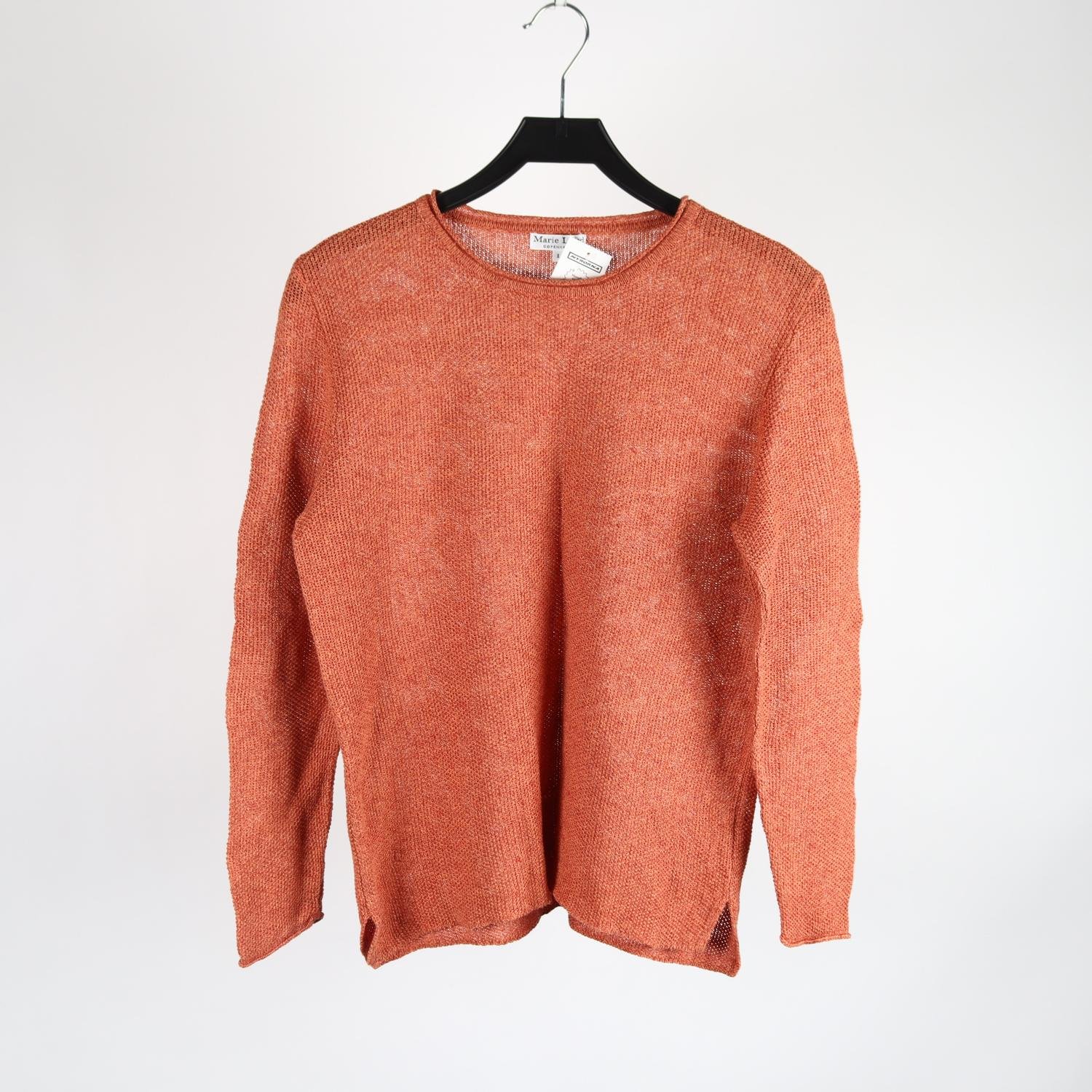 Tröja, Marie Lund, orange, lin, stl. L