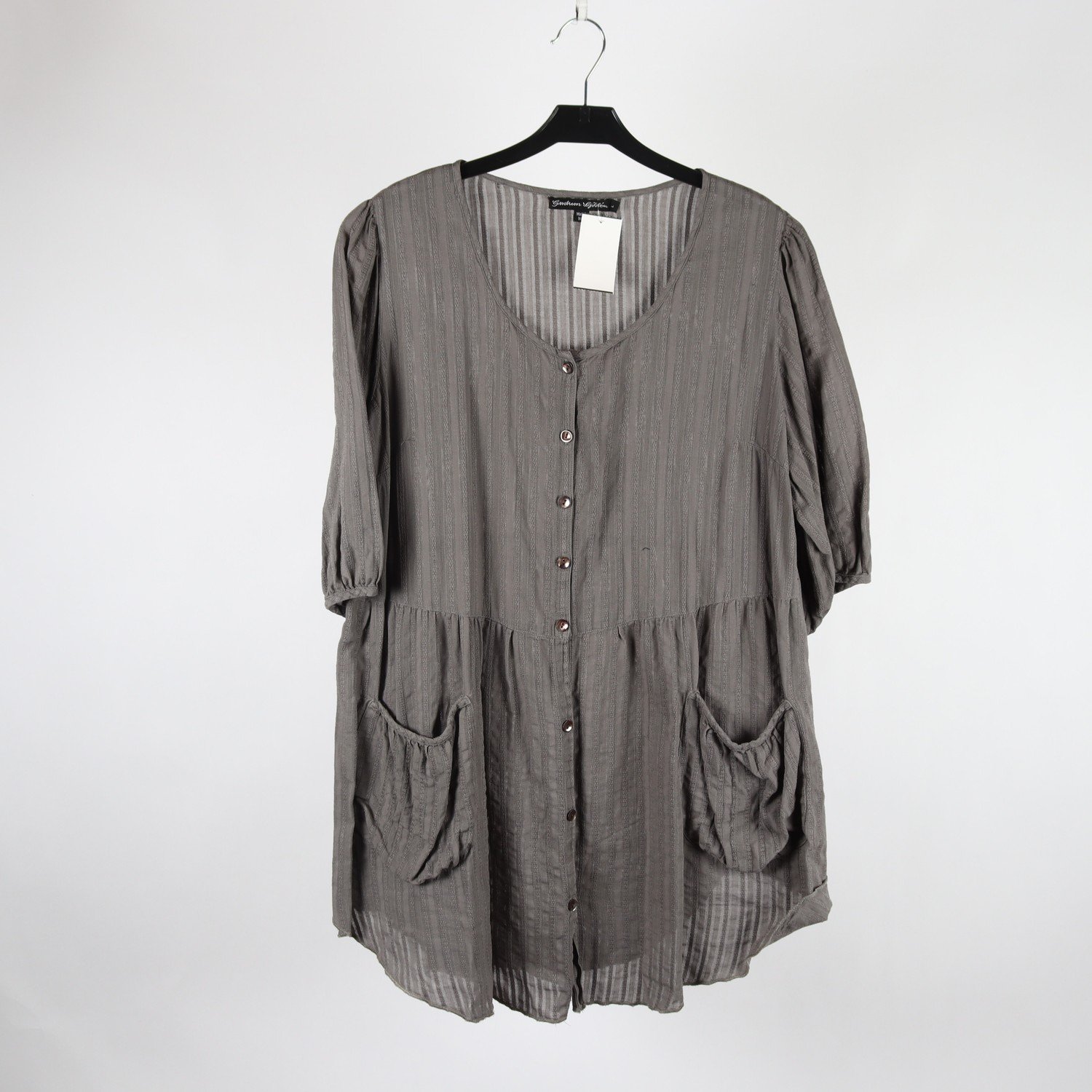 Blus, Gudrun Sjödén,grå, stl. L