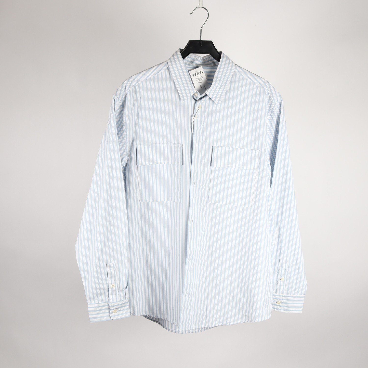 Skjorta, Edition by Héctor Bellerin x h&m, randig, vit, blå, stl. L
