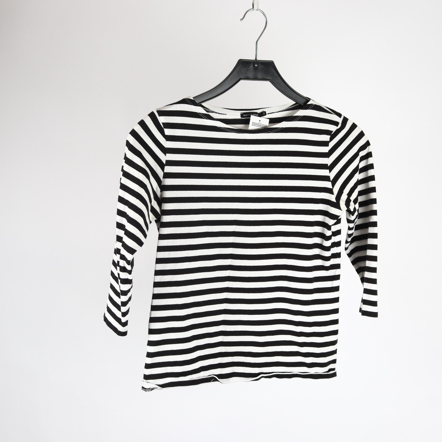 Tröja, Marimekko, randig, vit, svart, stl. XS