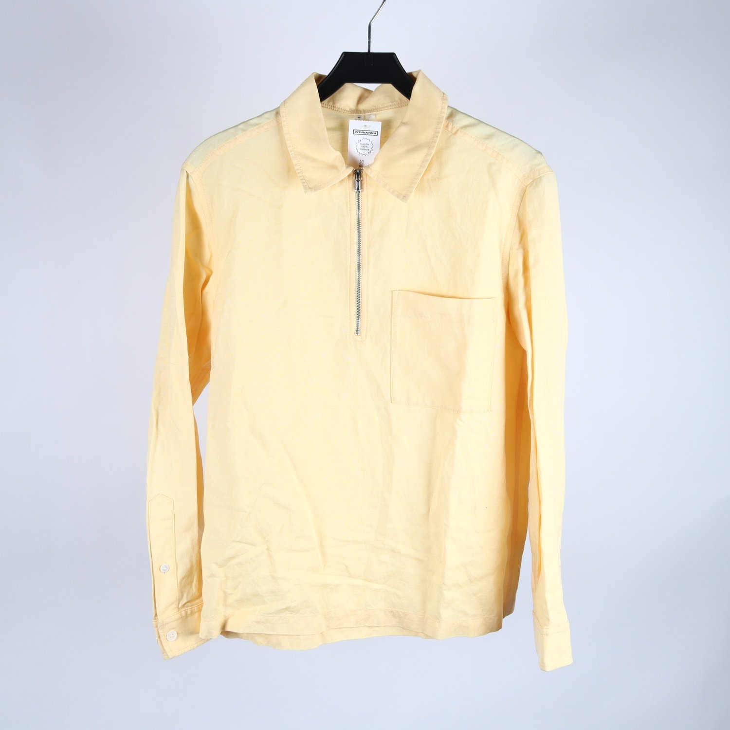 Skjorta, Arket, gul, lin, tencel, stl. 46