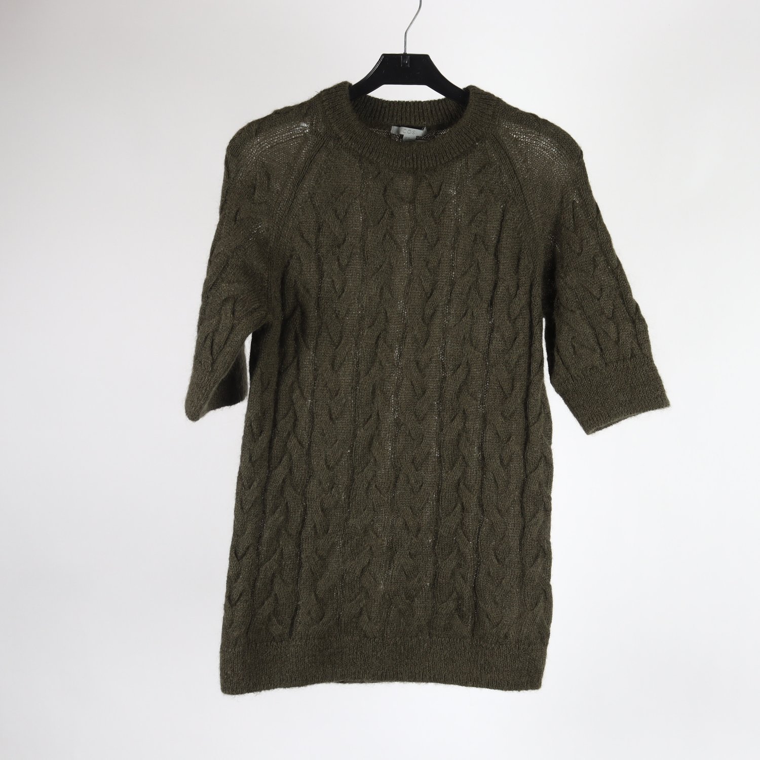 Tröja, COS, grön, ull, mohair, stl. XS