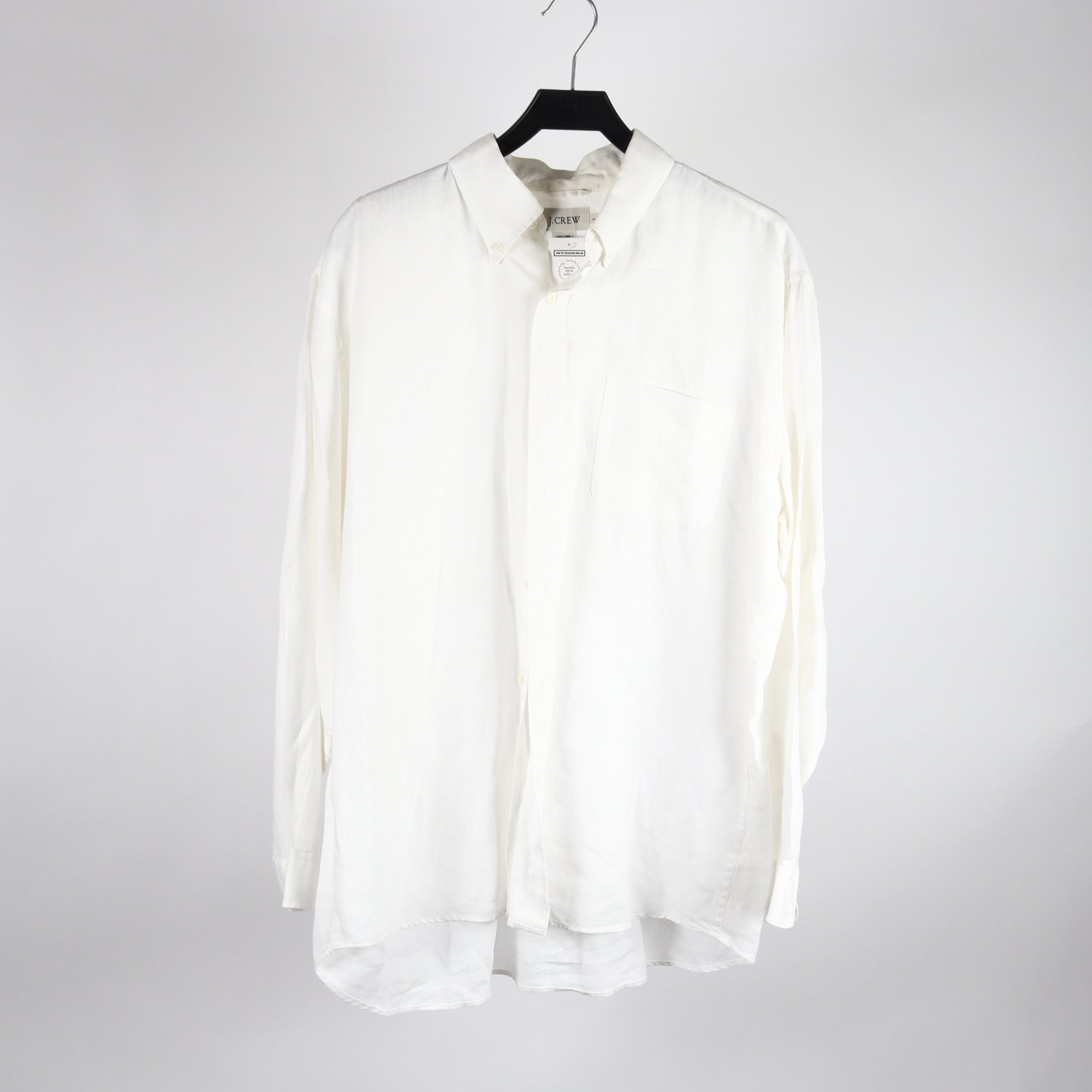 Skjorta, J.Crew, vit, lin, stl. L