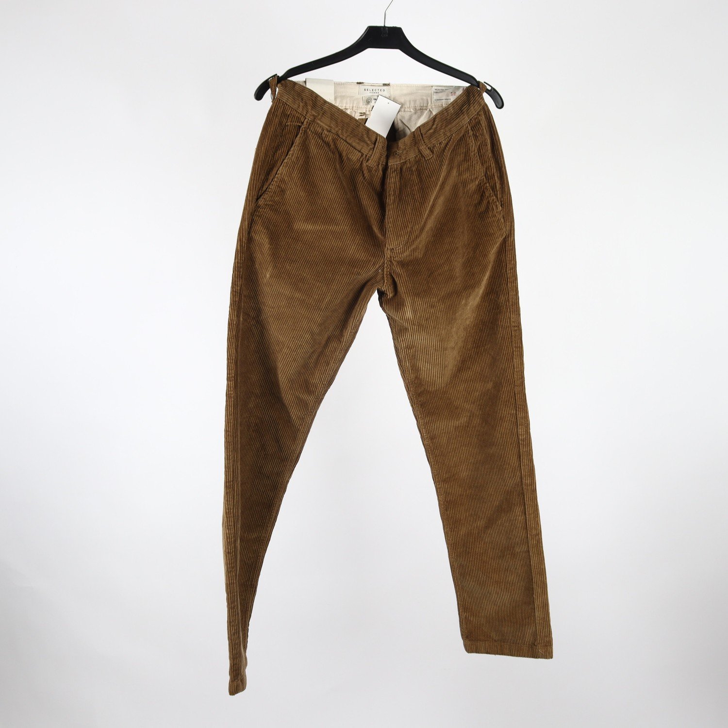 Byxor, Selected Homme, beige, manchester, stl. 29/32