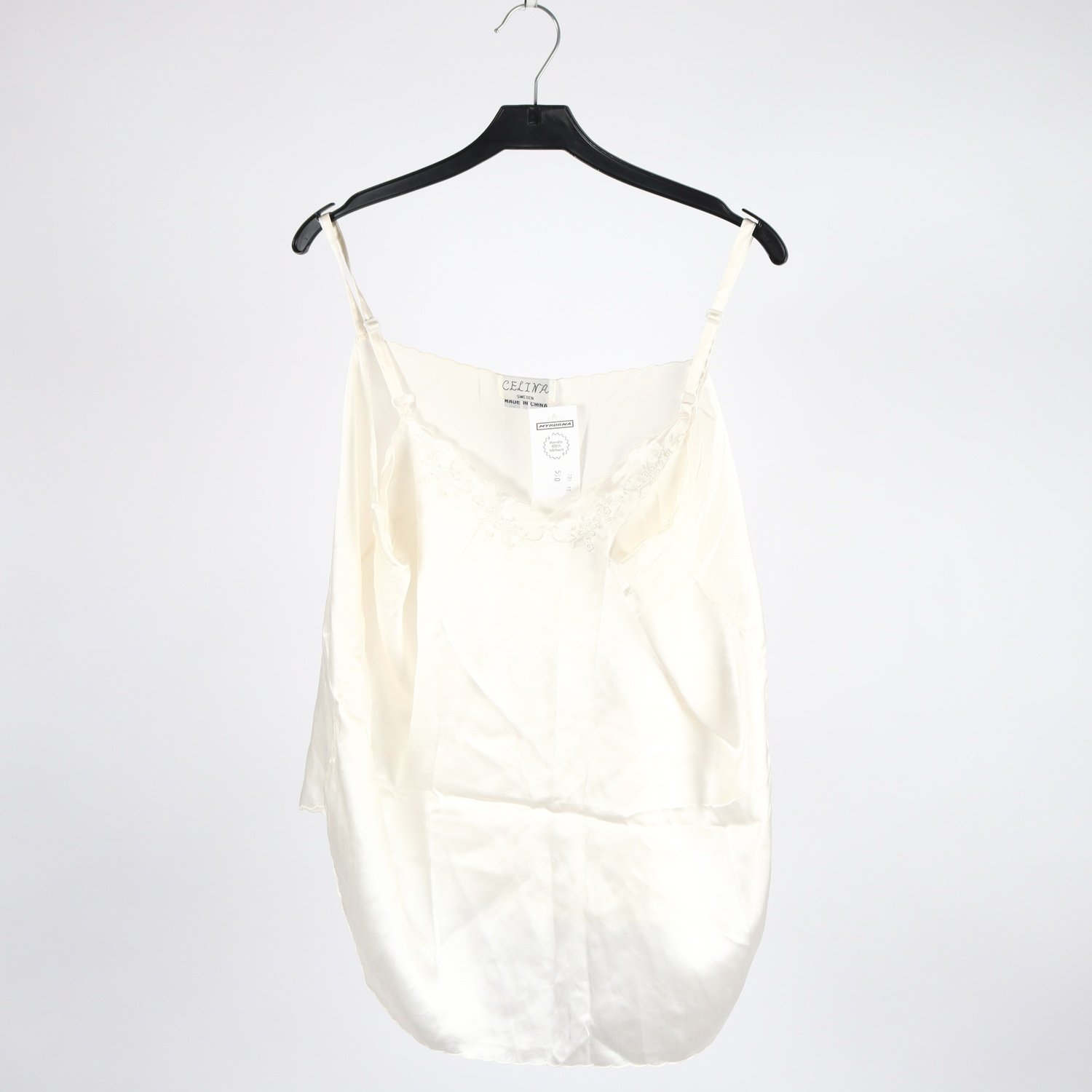 Linne, Celina, offwhite, silke, stl. XL
