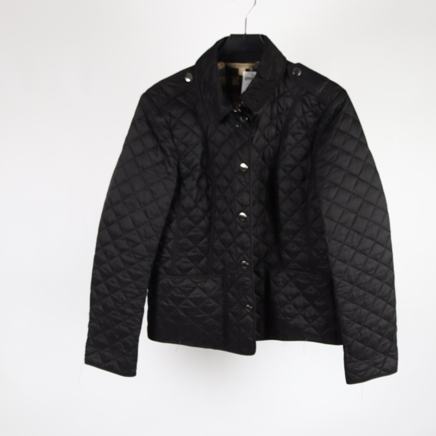 Vårjacka, Burberry Brit, svart, quiltad, stl. L