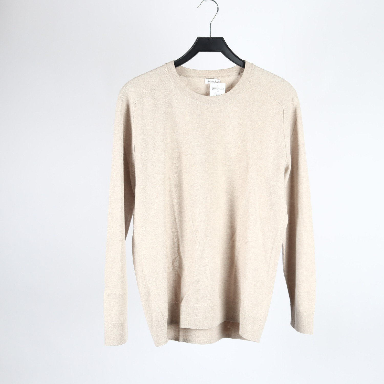 Tröja, Filippa K, grå, beige, ull, bomull, stl. L