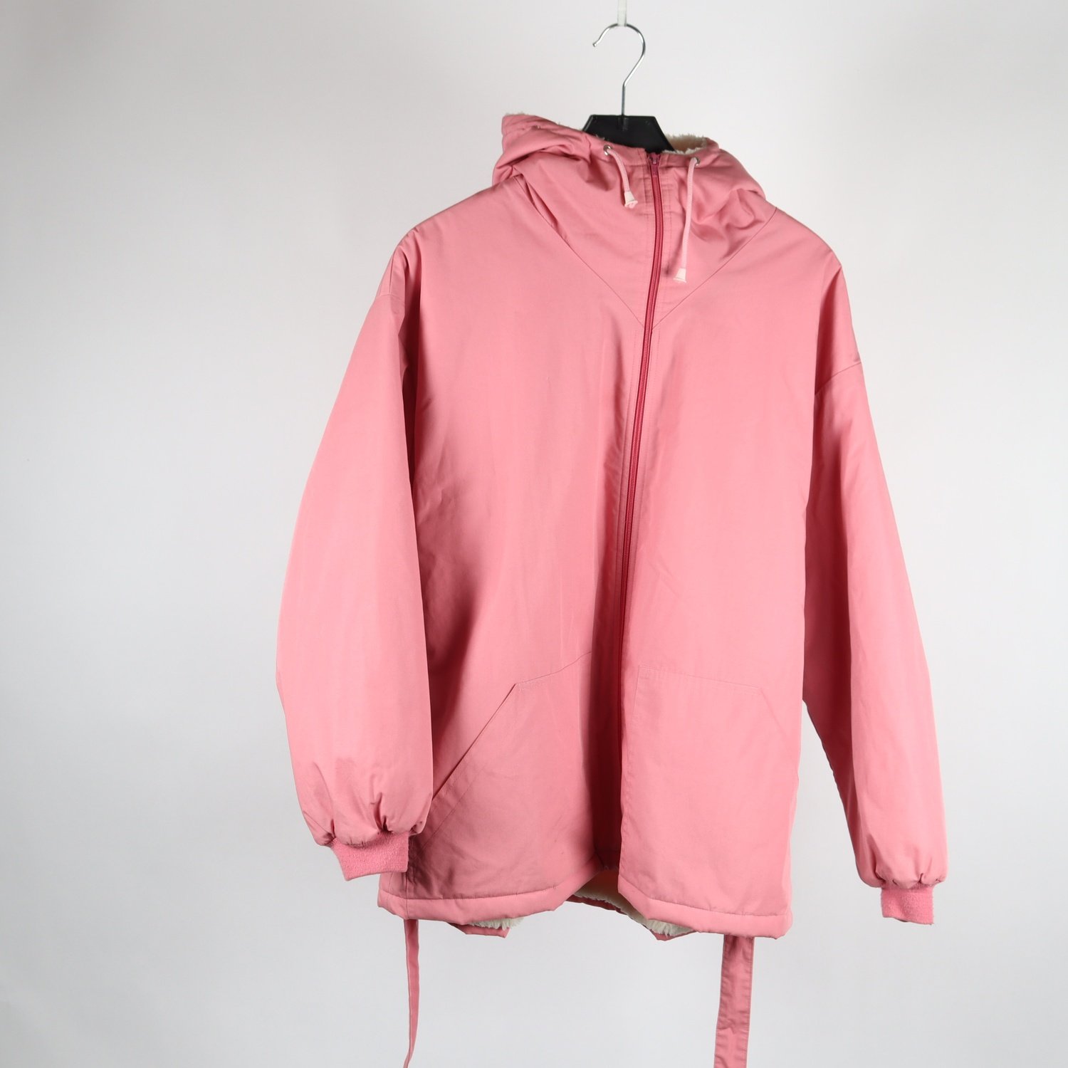 Jacka, Made in Portugal, rosa, pilefoder, retro, stl. 48