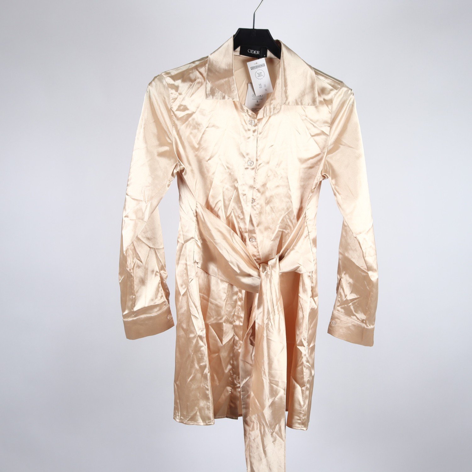 Blus,Cider, beige, gul, stl. S