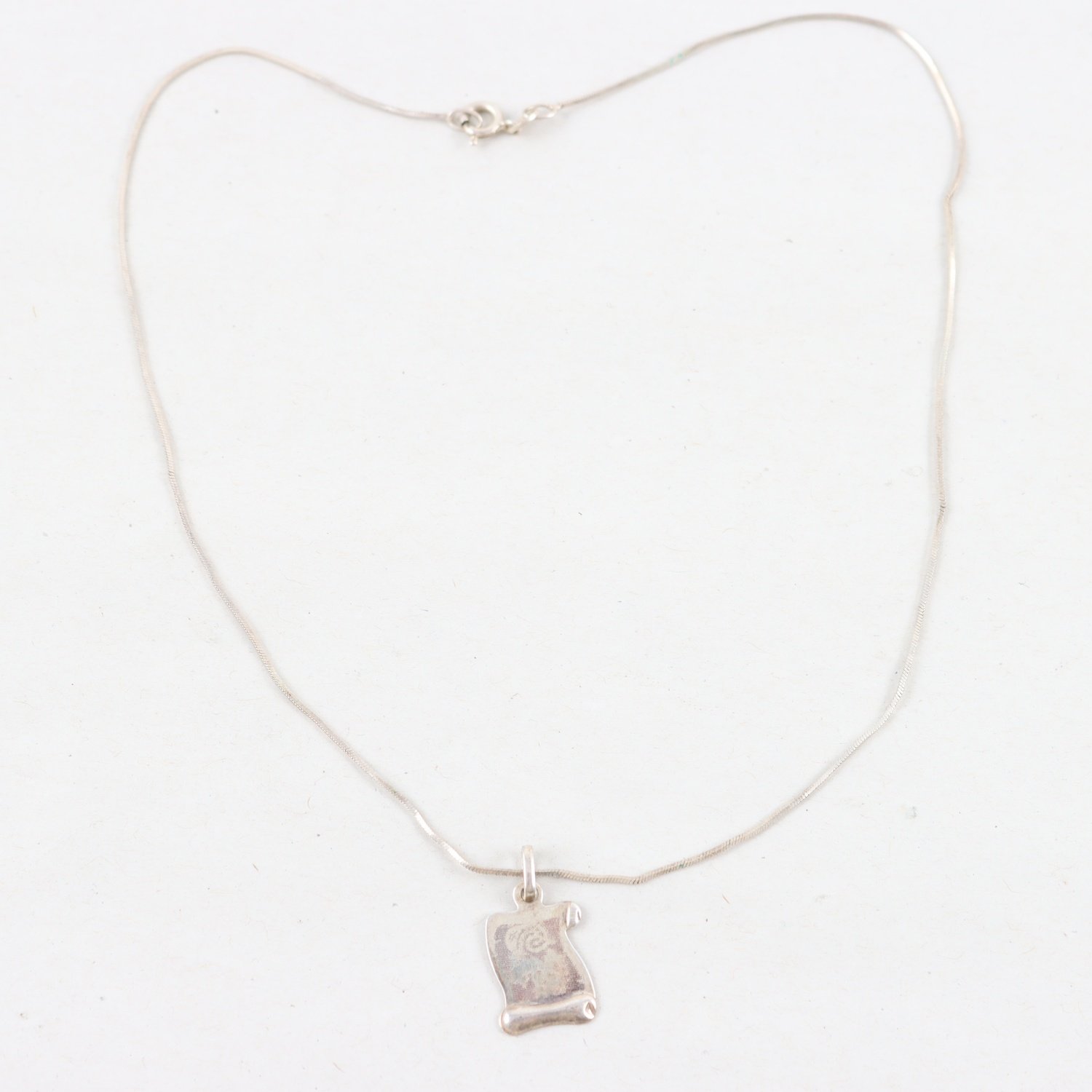 Halsband, hänge, silver 925, vikt: 3,7g