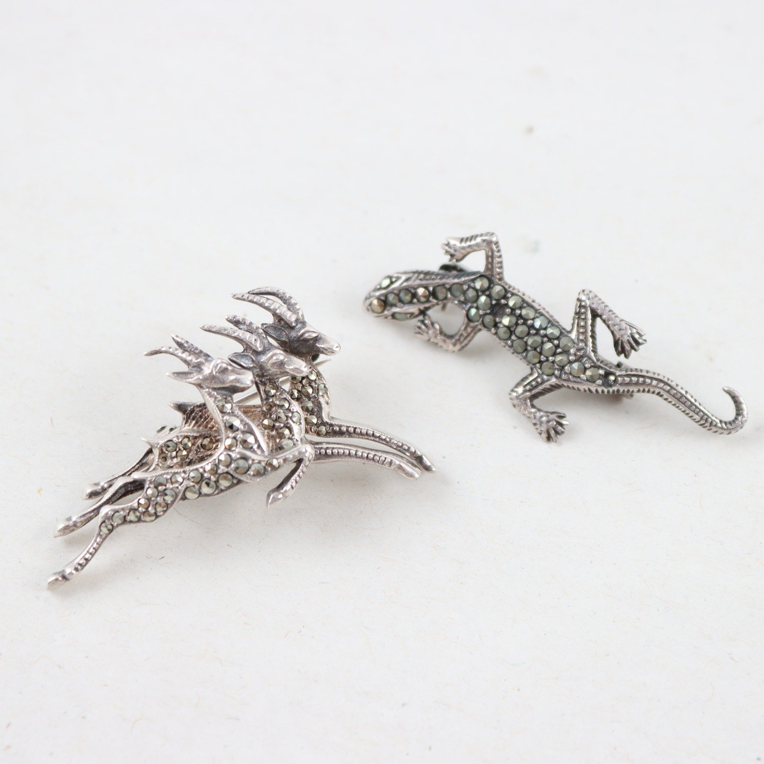 Broscher, Silver, Stenar, Brv: 10g