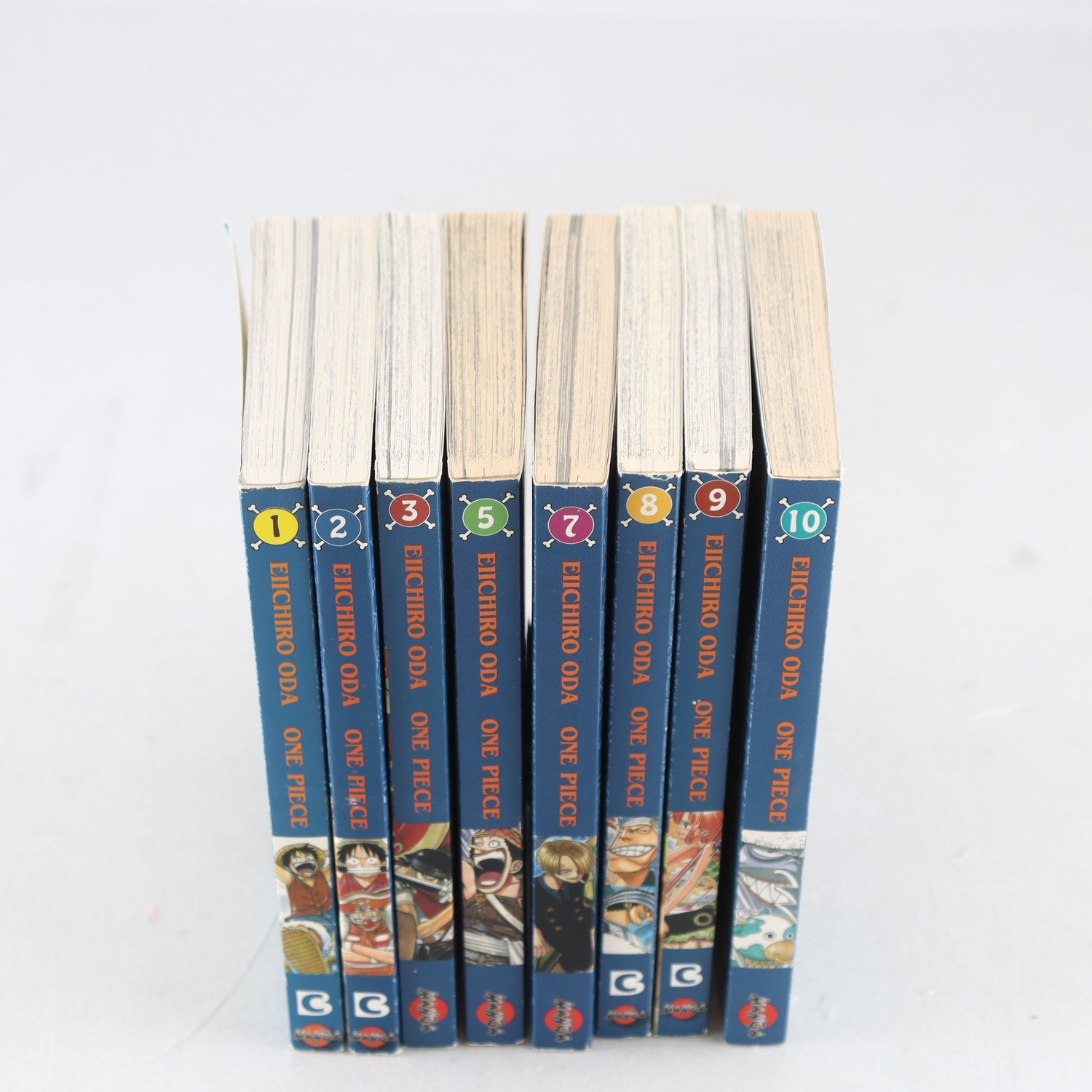 One Piece, Eiichiro Oda, Vol. 1-3, 5, 7-9, 10