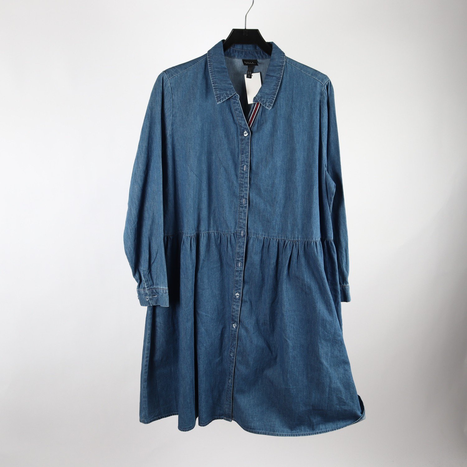 Klänning, Ulla Popken, jeans, blå, stl. 46/48