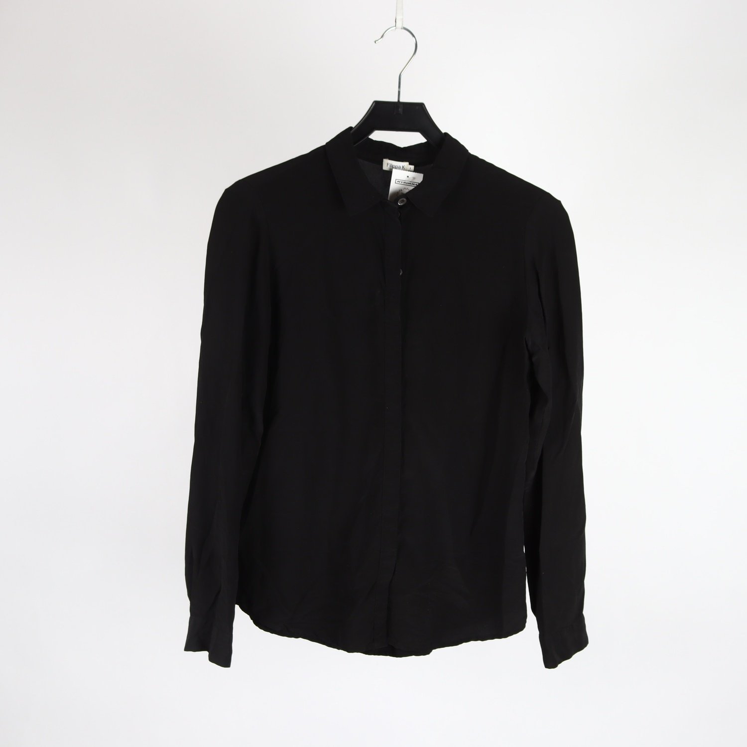 Blus, Filippa K, svart, silke, stl. S