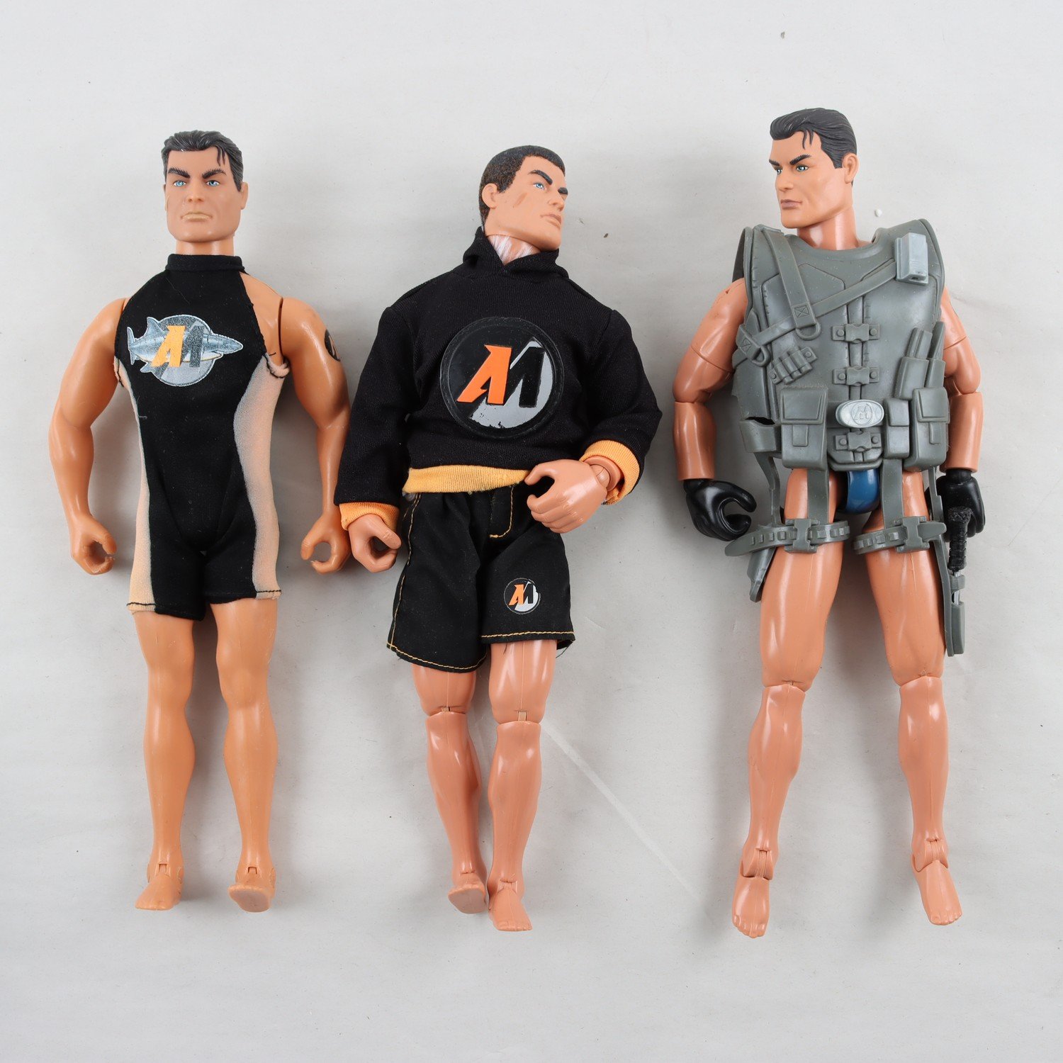 Dockor, Actionman, 3st med tillbehör.