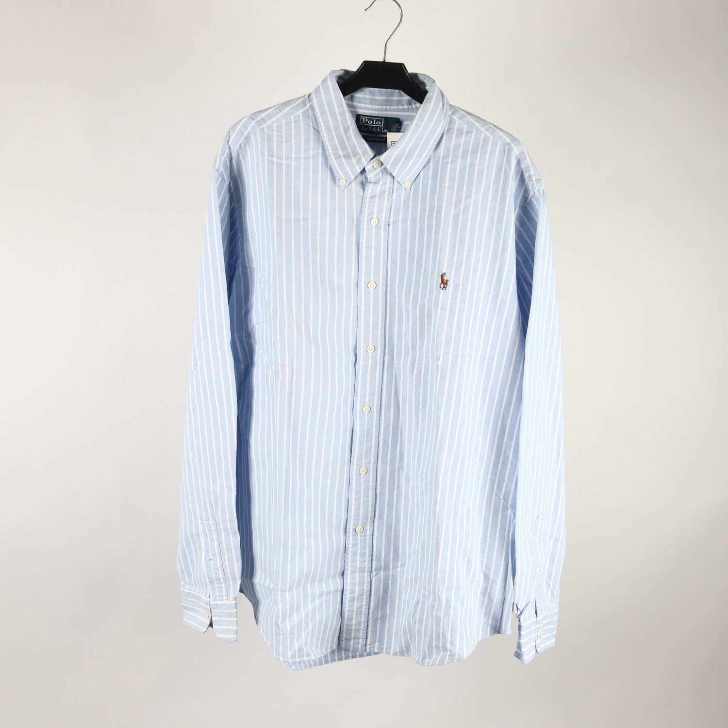 Skjorta, Polo Ralph Lauren, randig, vit, blå, stl. XL
