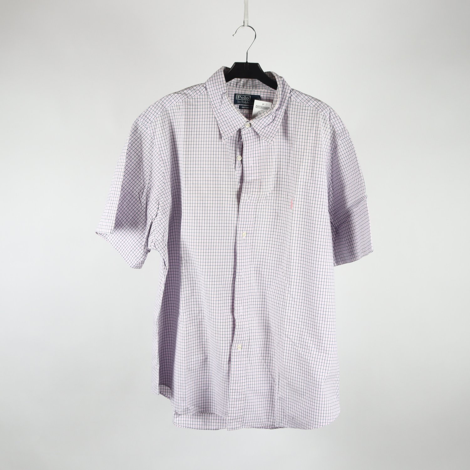 Skjorta, Polo Ralph Lauren, rutig, blå, rosa, stl. 46