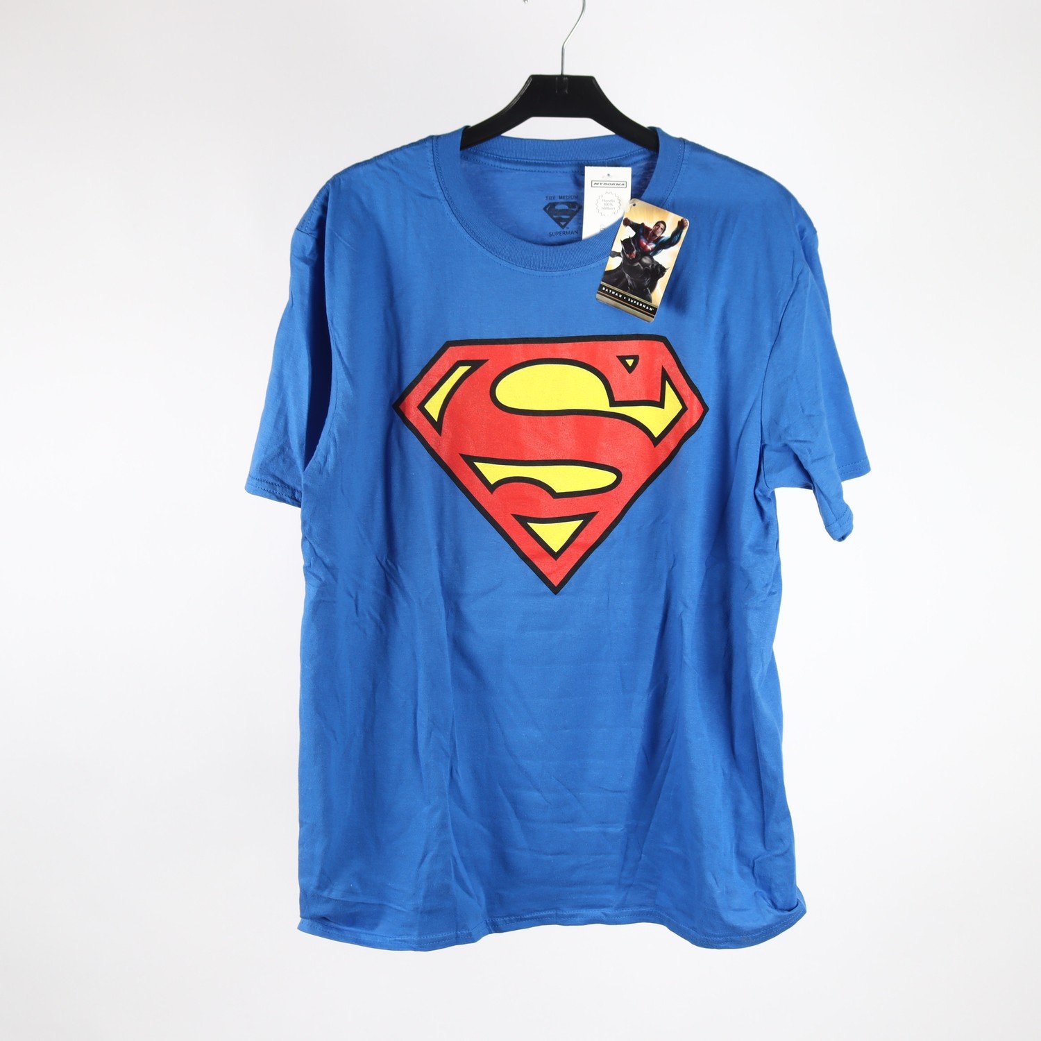 T-shirt, Superman, Stålmannen, blå, röd, stl. M