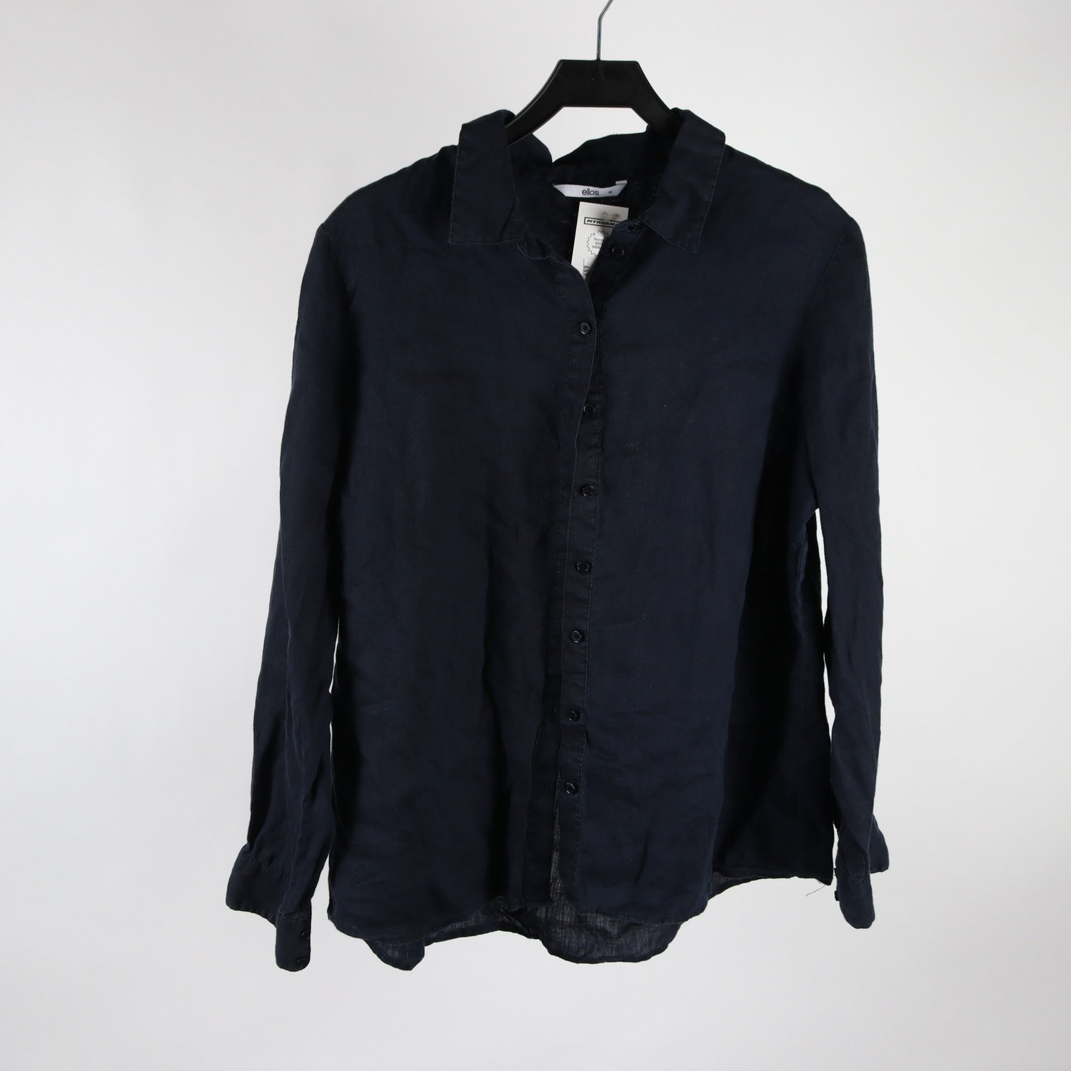 Blus, Ellos, blå, lin, stl. 44