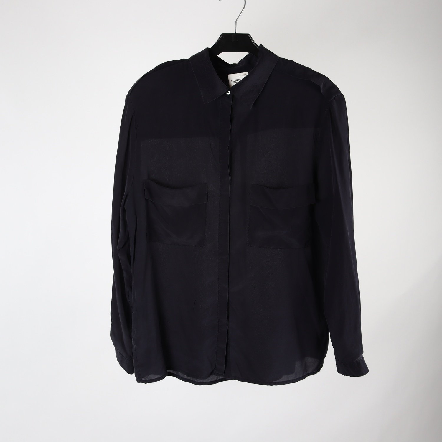Blus, Mango, blå, silke, stl. XS