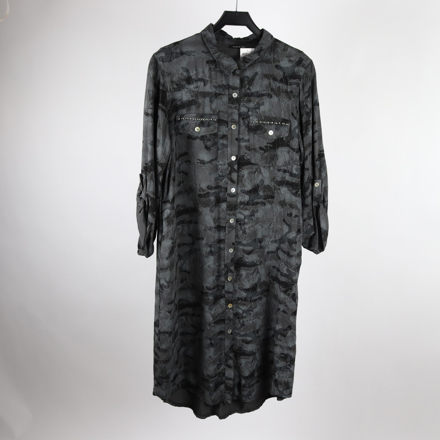 Klänning, Made in Italy, grå, stl ca. M/L
