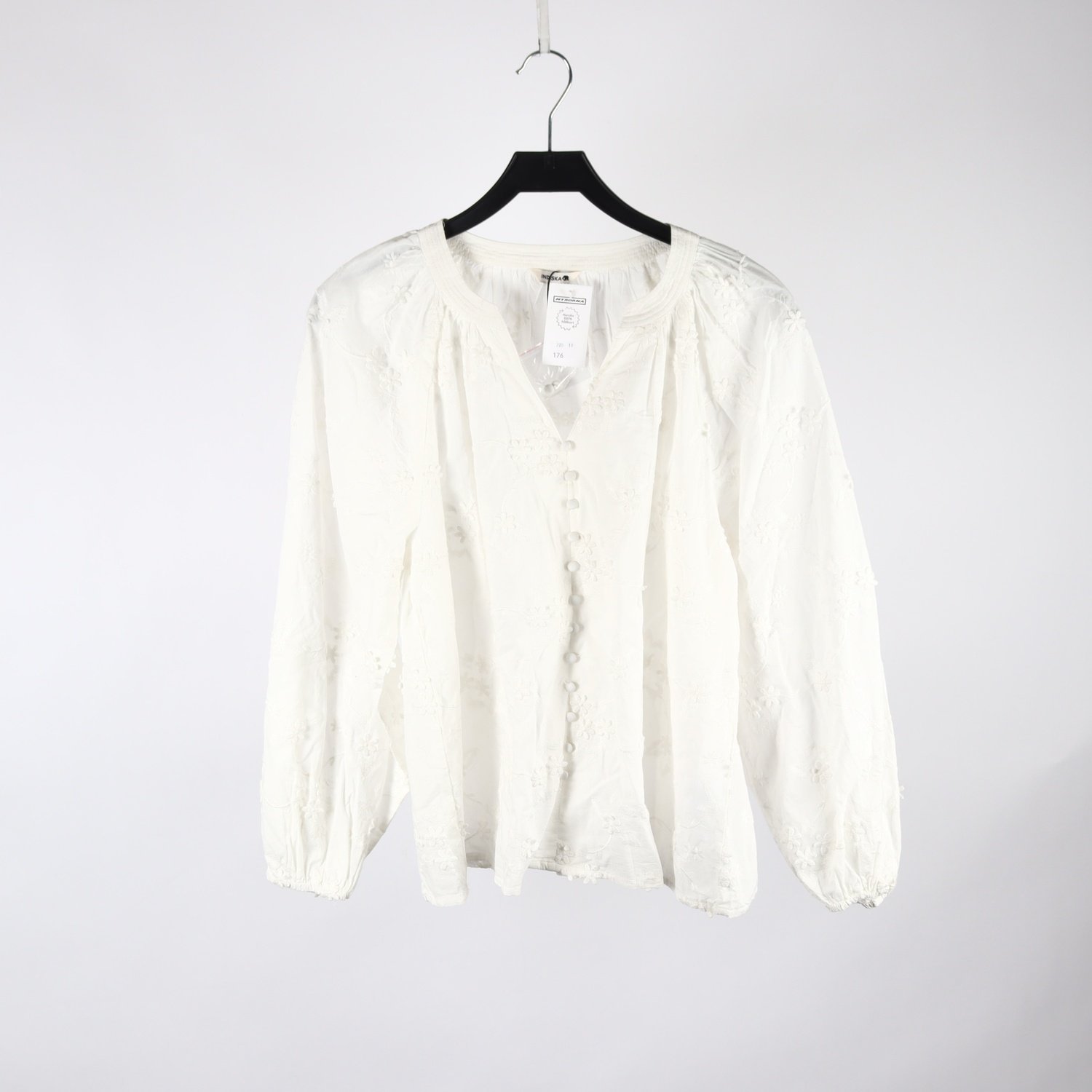 Blus, Indiska, vit, stl. M