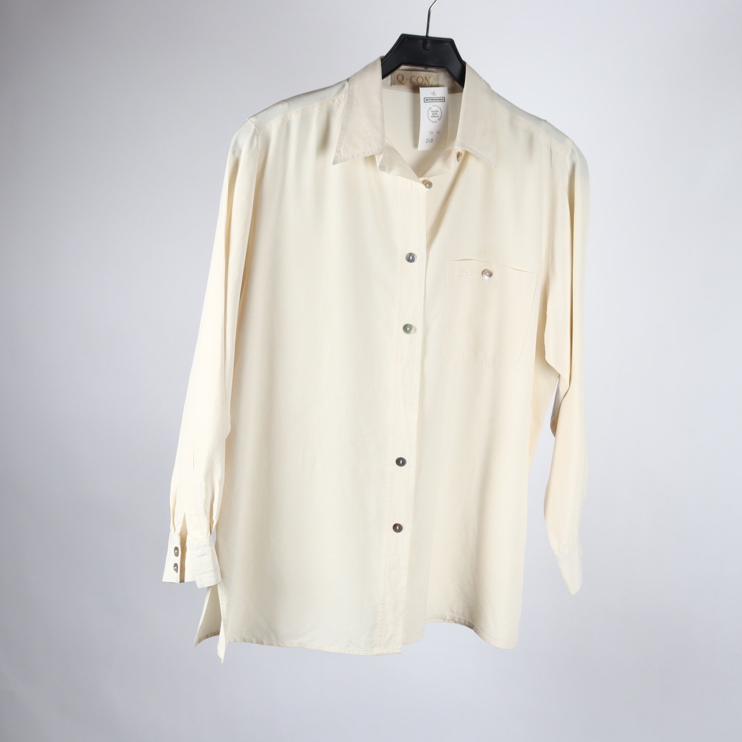 Blus, Q-Con, ljus beige, stl. 38