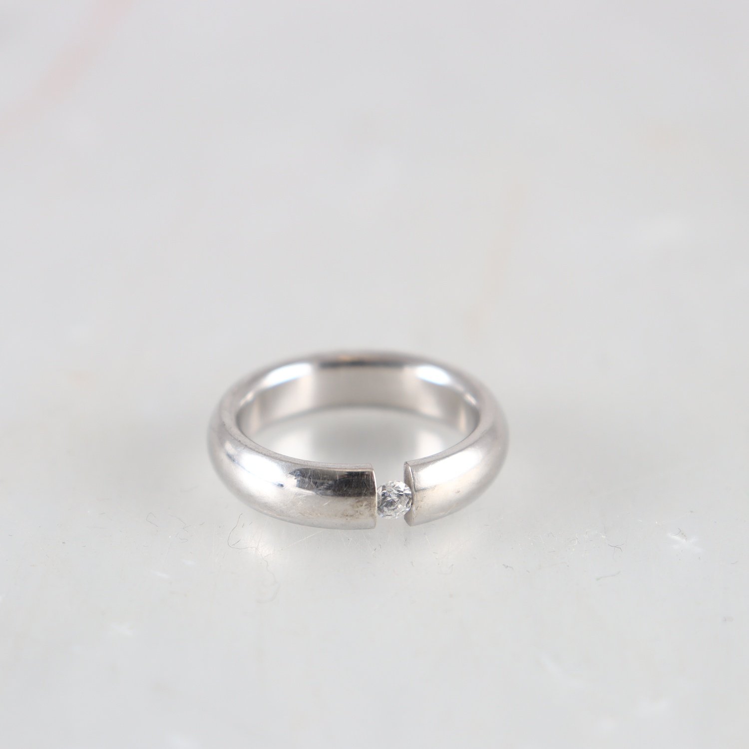 Ring, Silver, Sten, Brv: 6,8 g