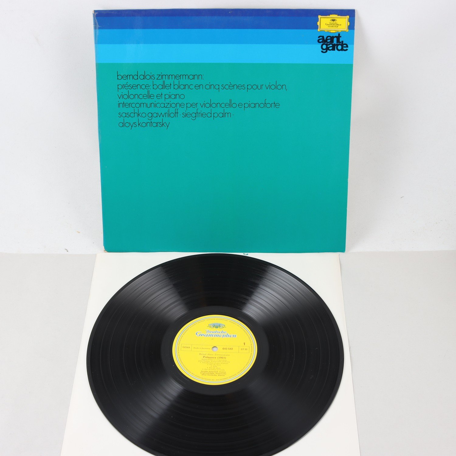 LP Deutsche Grammophon Avantgarde, 3 titlar