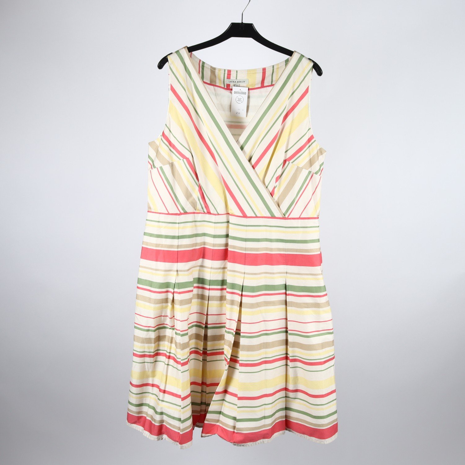 Klänning, Laura Ashley, flerfärgad, randig, stl. 44