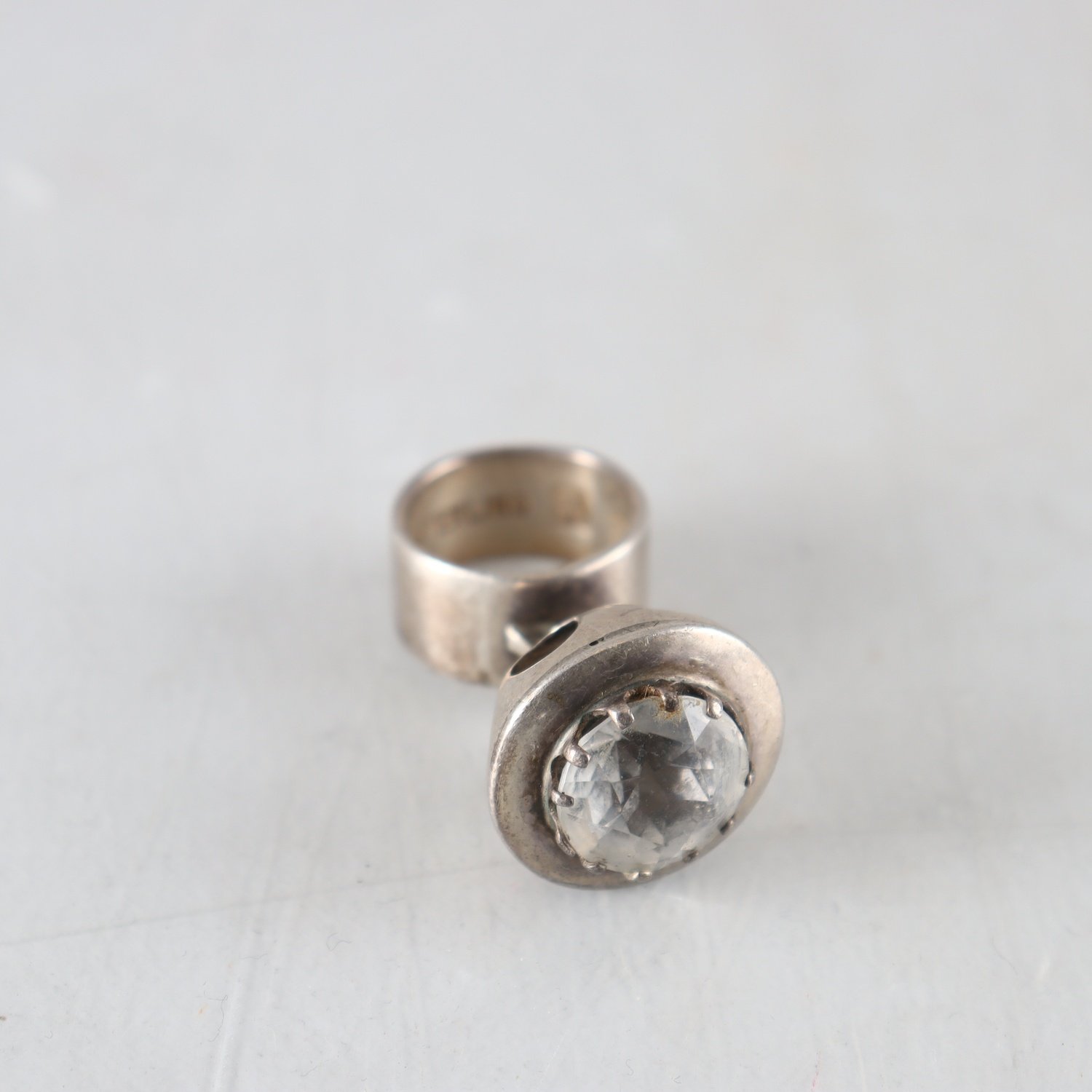 Ring, Sterling, Sten, Brv: 10,9 g