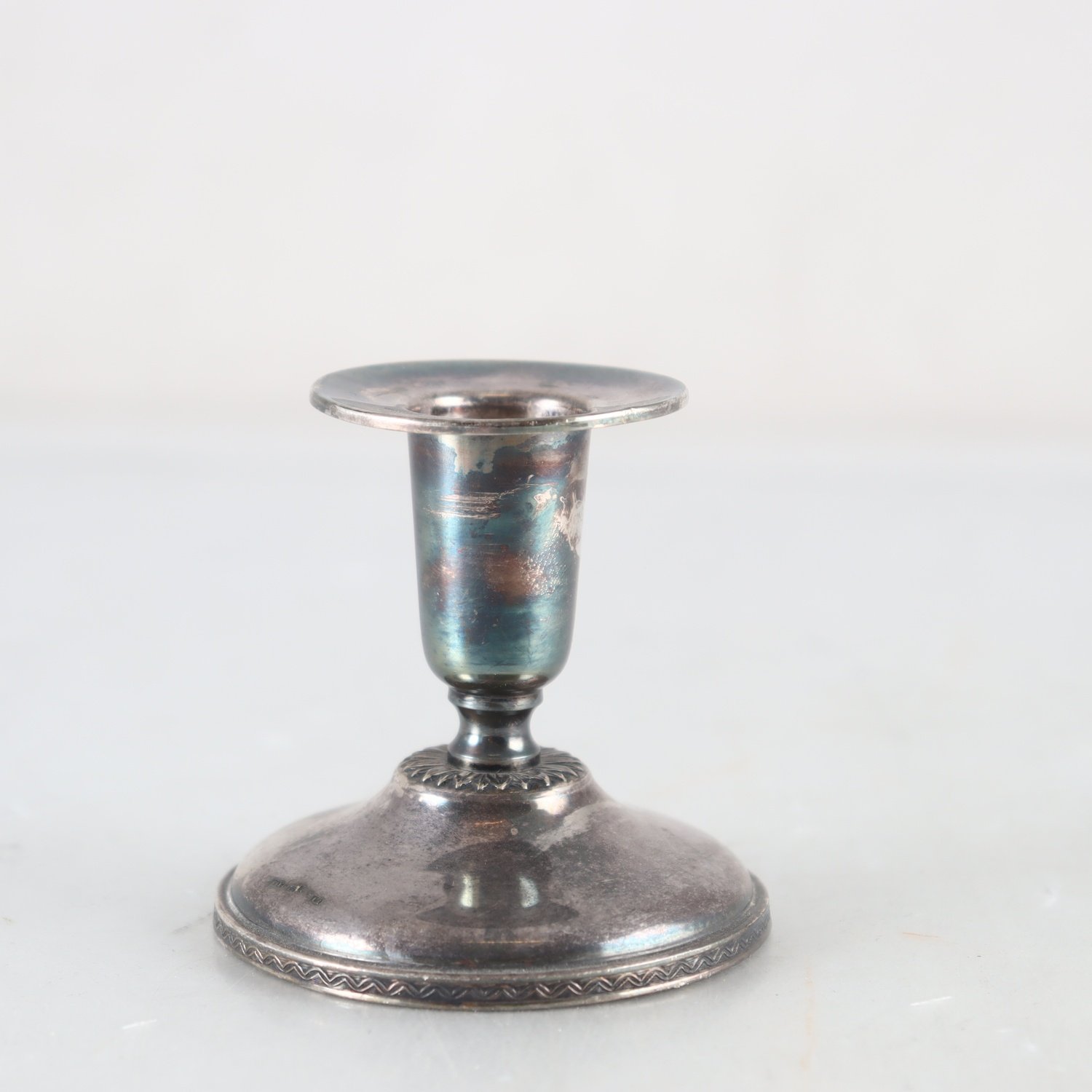 Ljusstake, Silver, Stämplad kattfot, s