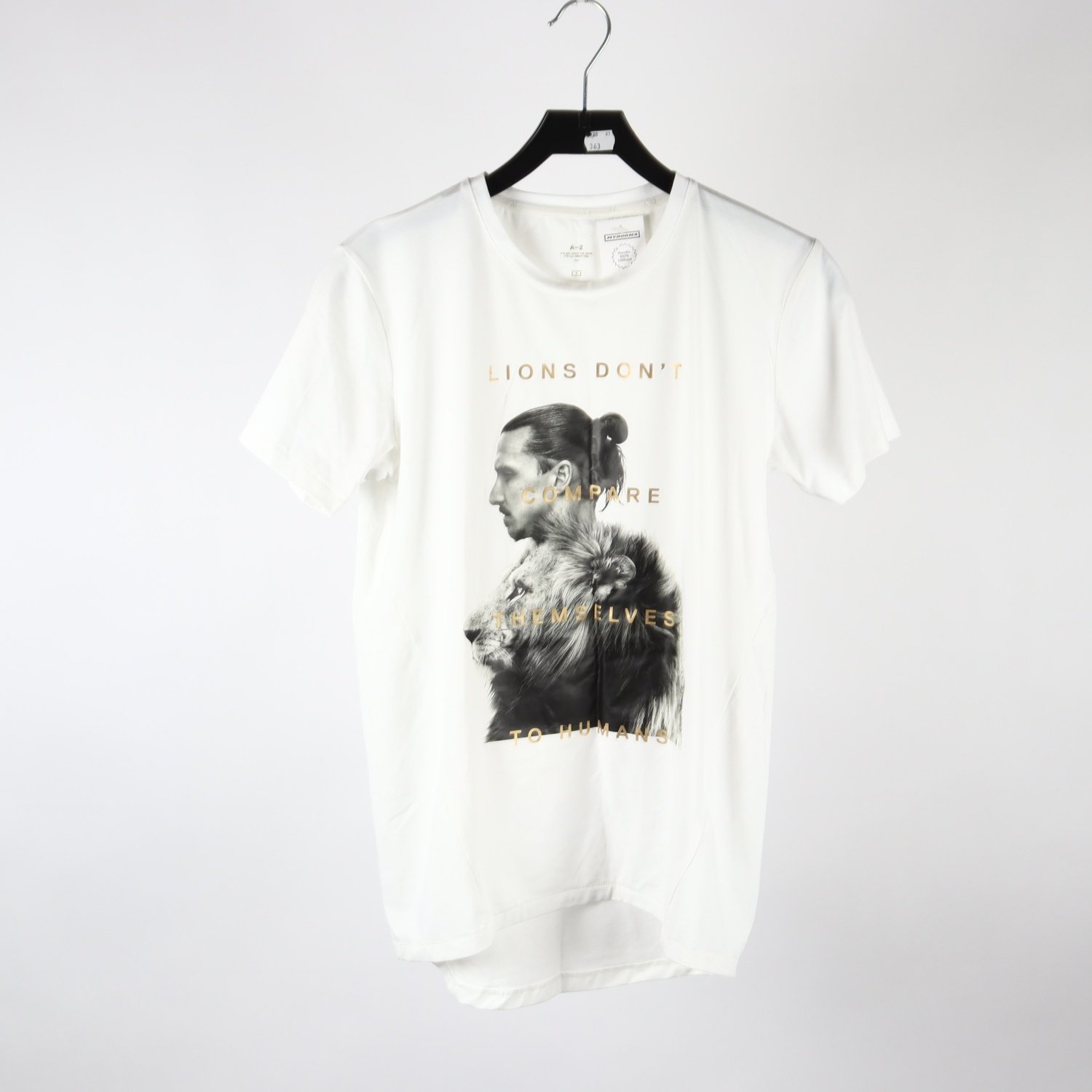 T-shirt, A-Z, Zlatan, vit, stl. S