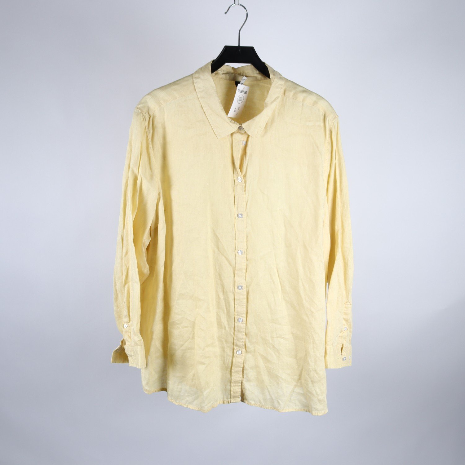 Blus, Xlnt, gul, lila, stl. 2XL