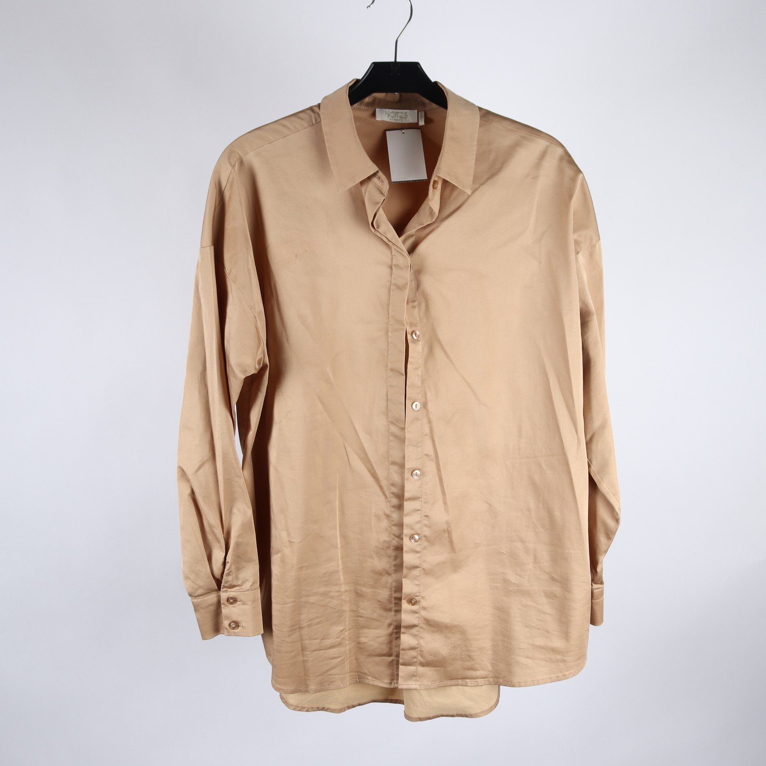 Blus, Notes du Nord, beige, guld, stl. 34