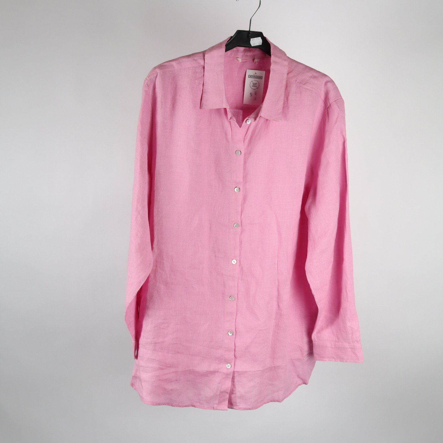 Blus, Indiska, rosa, lin, stl. ca. L/XL