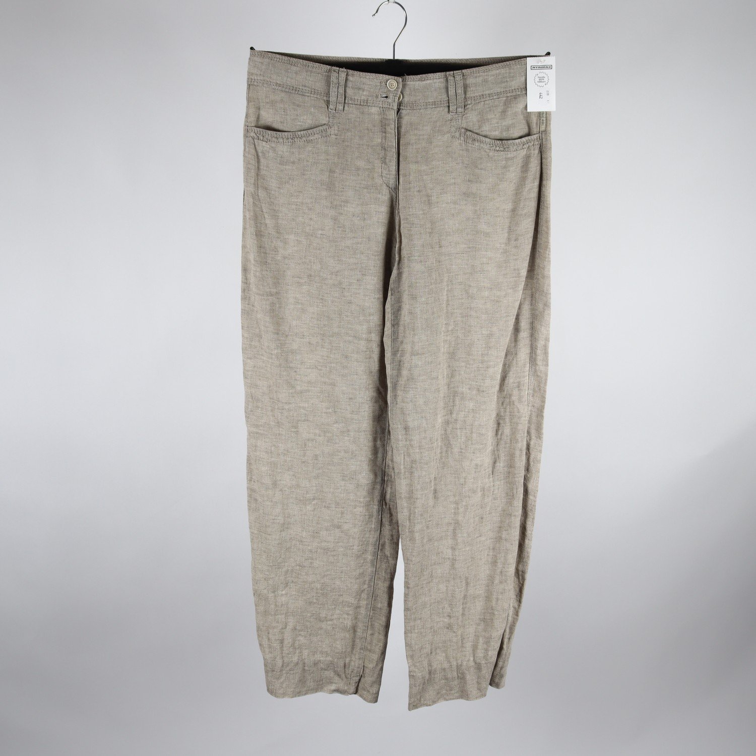 Byxor, Brax, beige, lin, stl. 40