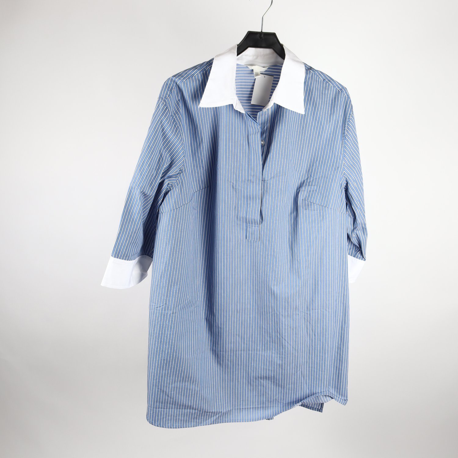Klänning/tunika, H&M, randig, blå, vit, stl. XL