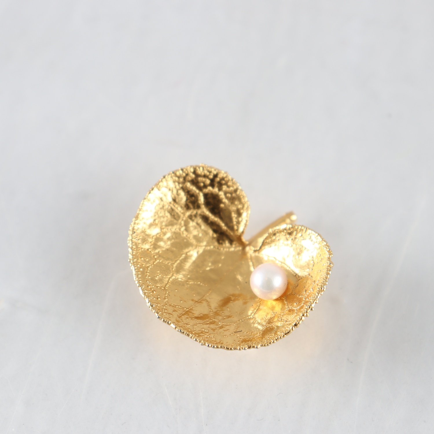 Brosch, Silver, Pärla, Brv: 5,9 g