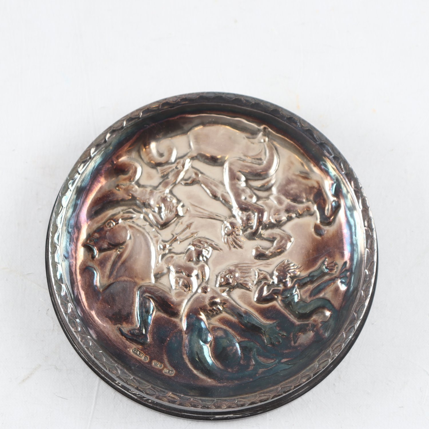 Fat, silver, dekor efter Vindarnas lek, GAB, Stockholm, 1967