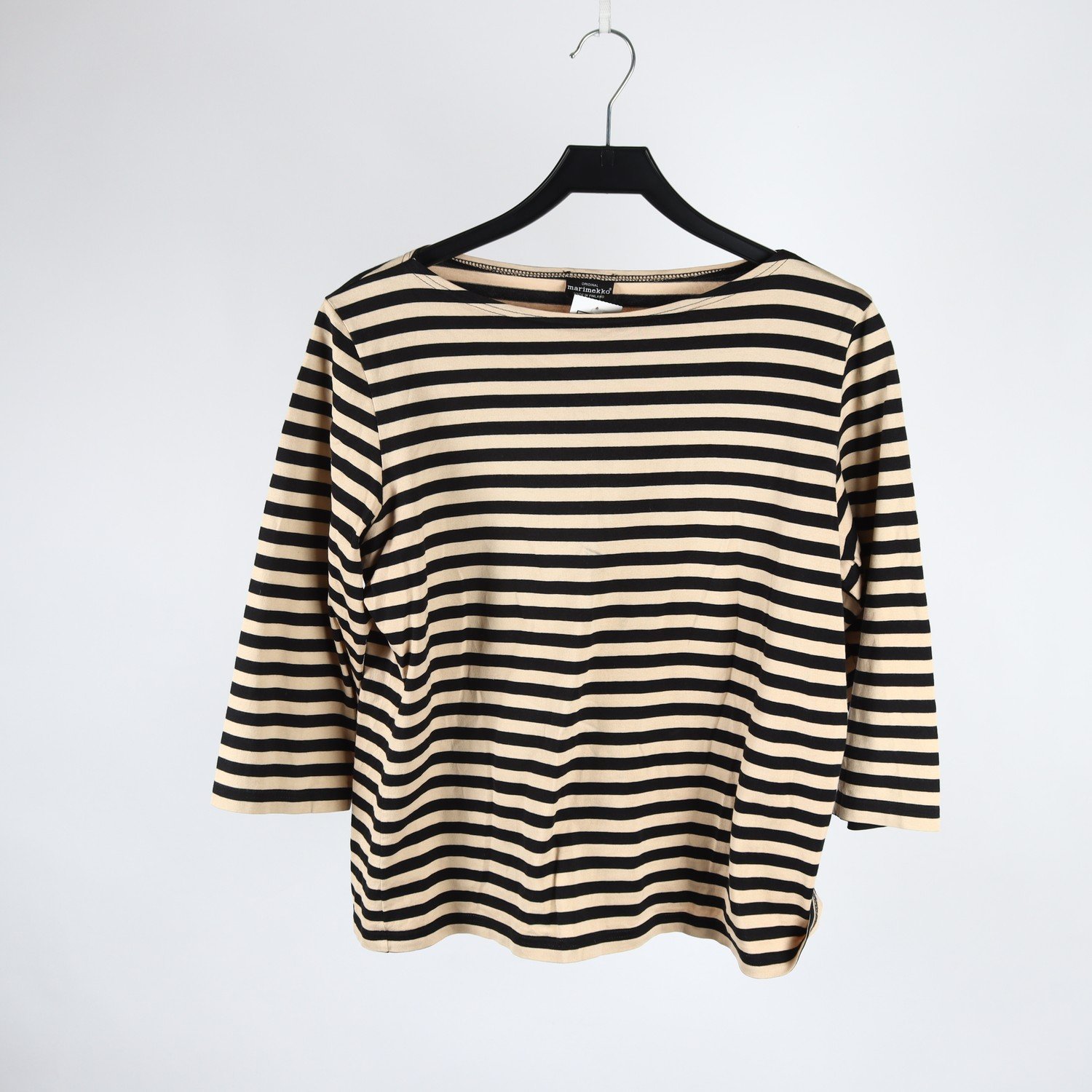 Tröja, Marimekko, randig, beige, svart, stl. L