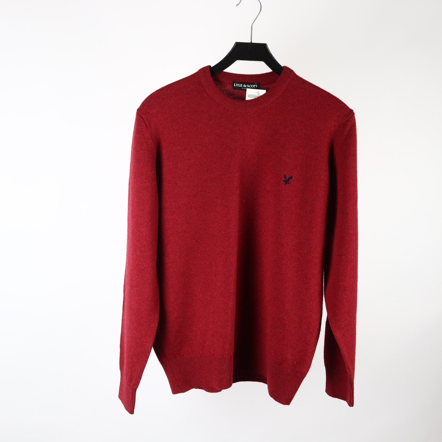 Tröja, Lyle & Scott, vinröd, stl. M