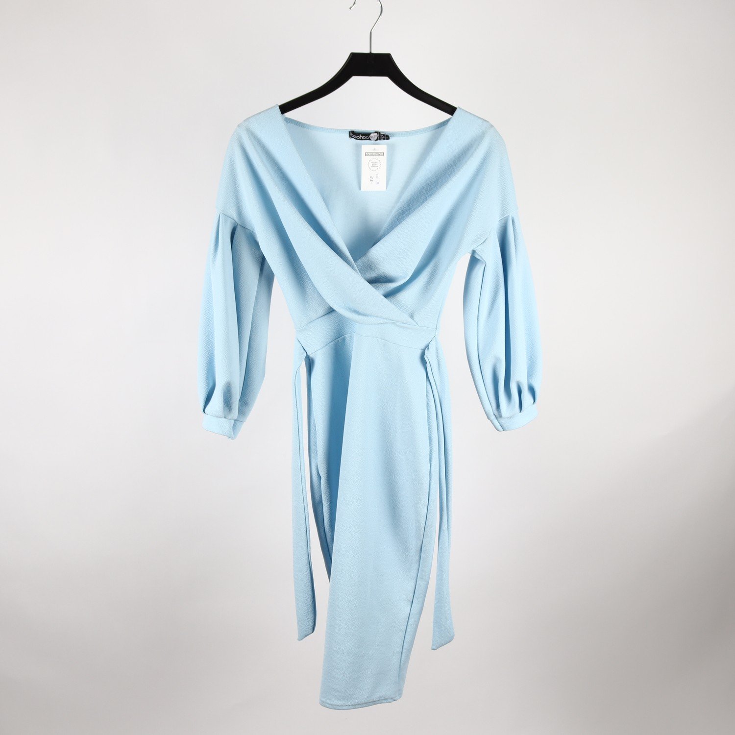 Klänning, Boohoo, blå, stl. 34