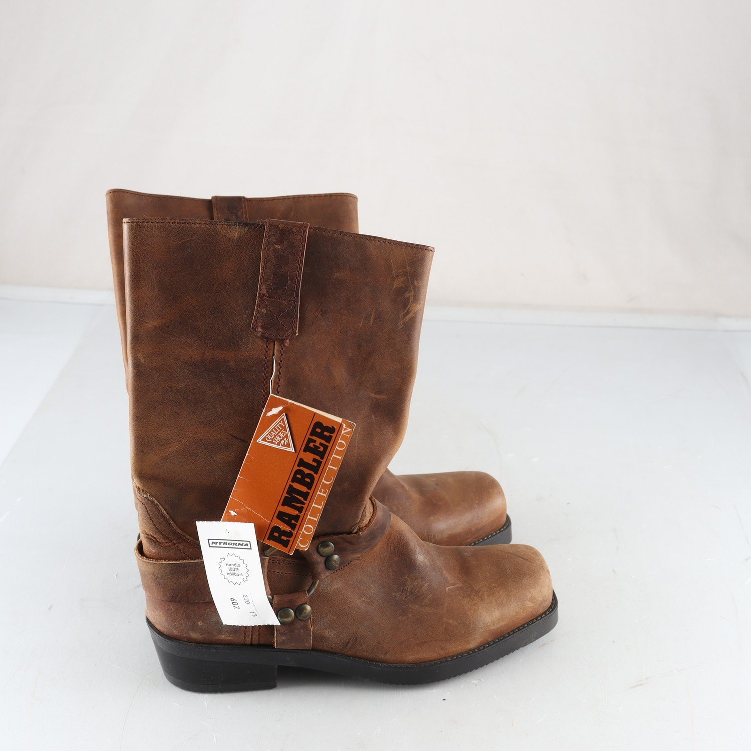 Boots, Rambler, brun, skinn, stl. 9