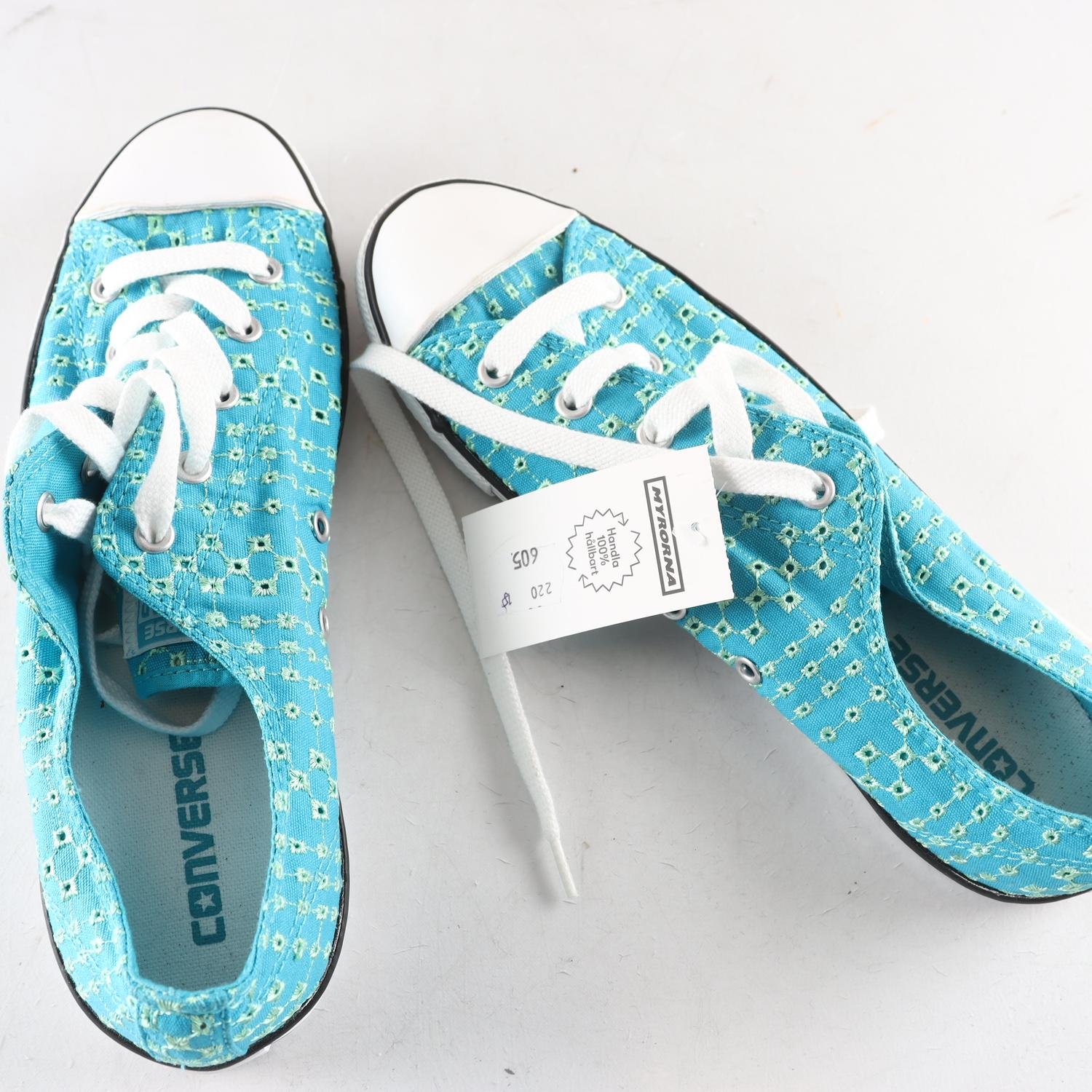 Sneakers, Converse, turkos, grön, stl. 40,5